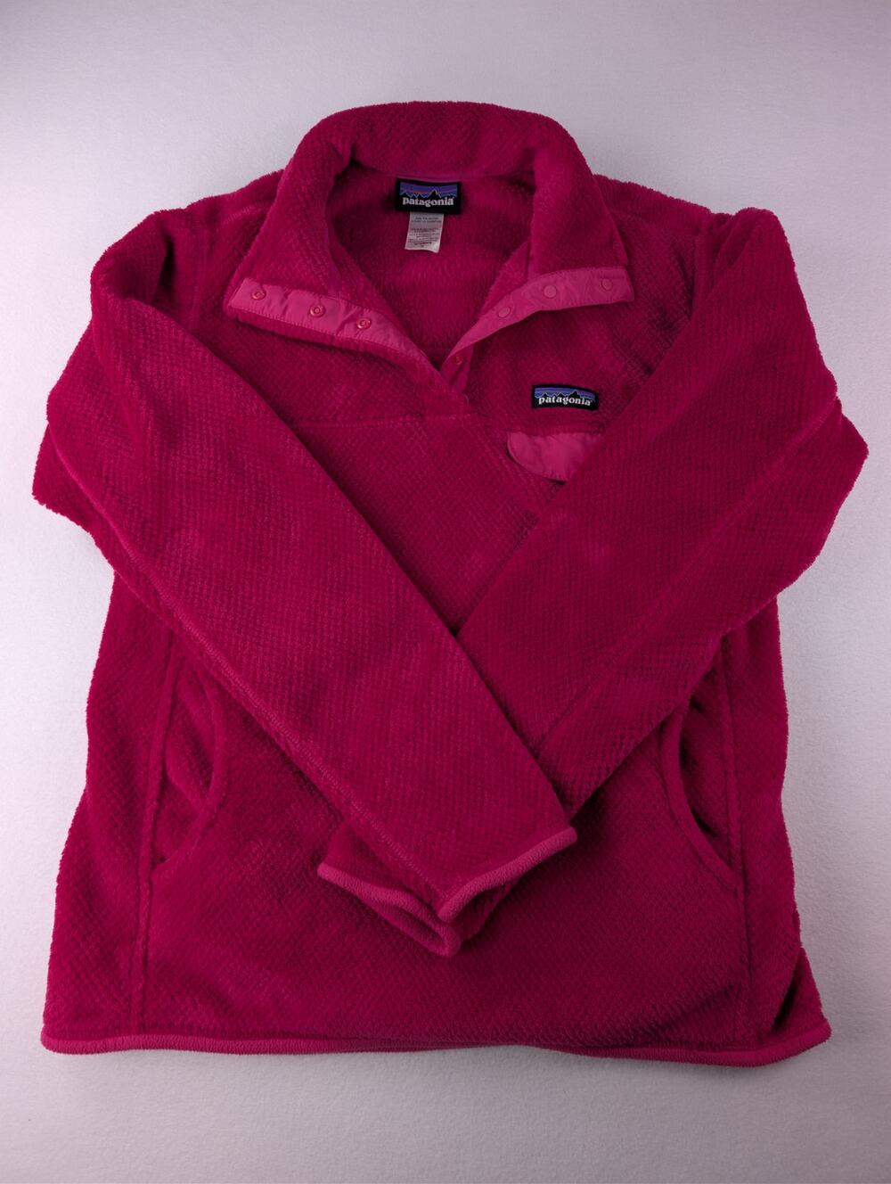 Patagonia Women’s Re-Tool Snap-T Pullover Style 25442 Pink Fleece Medium